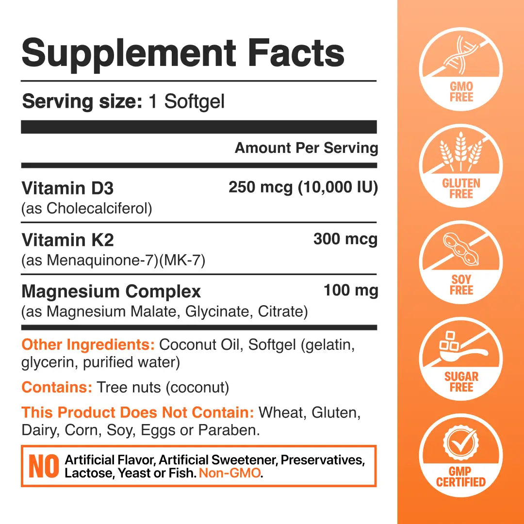 Vitamin D3 & K2